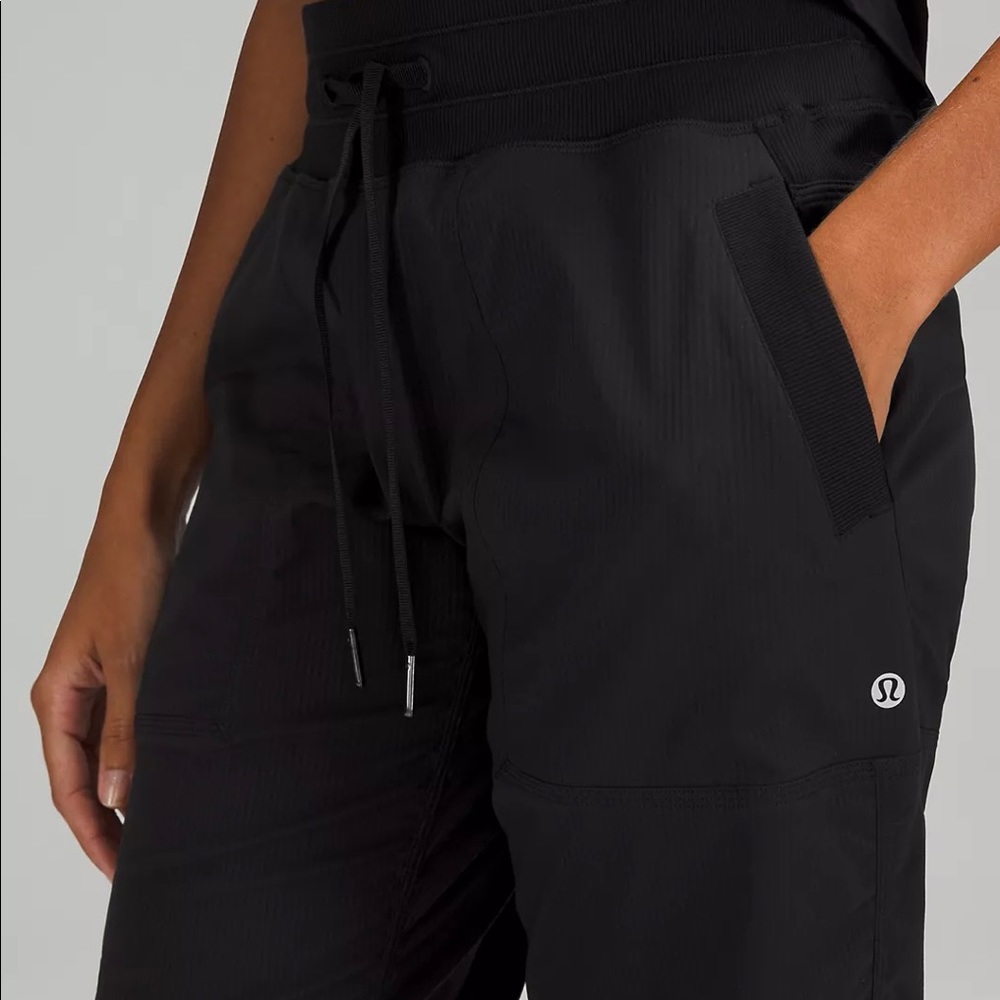 lululemon black dance studio mid rise pant